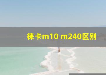 徕卡m10 m240区别